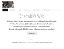 Tablet Screenshot of ianchadwick.com